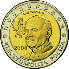 Poland, Fantasy euro patterns, 2 Euro, Jean-Paul II, 2004, MS(63), Bi-Metallic