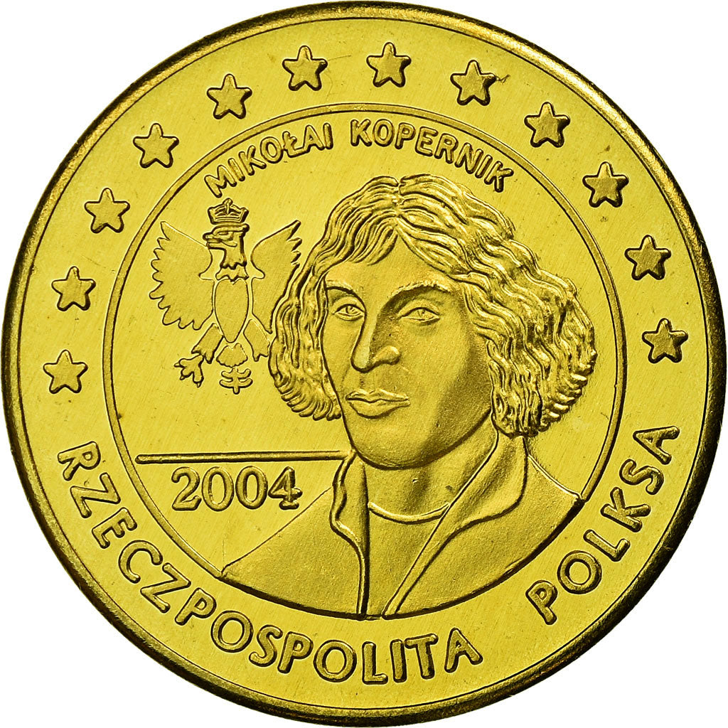 Poland, Fantasy euro patterns, 50 Euro Cent, Nicolas Copernic, 2004, MS(63)
