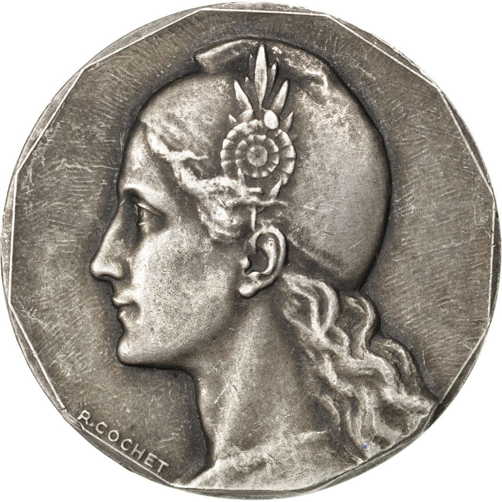 France, Notary, Token, AU(50-53), Silver, Lerouge #477, 18.75