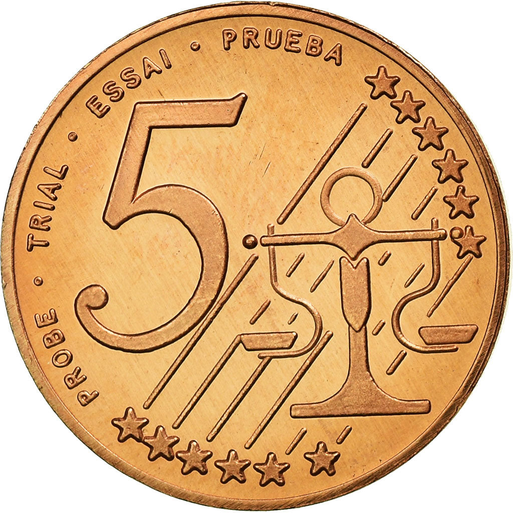 Poland, Fantasy euro patterns, 5 Euro Cent, Frédéric Chopin, 2004, MS(63)