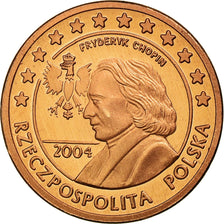 Polonia, Fantasy euro patterns, 2 Euro Cent, Frédéric Chopin, 2004, SPL