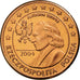 Poland, Fantasy euro patterns, Euro Cent, Frédéric Chopin, 2004, MS(63)