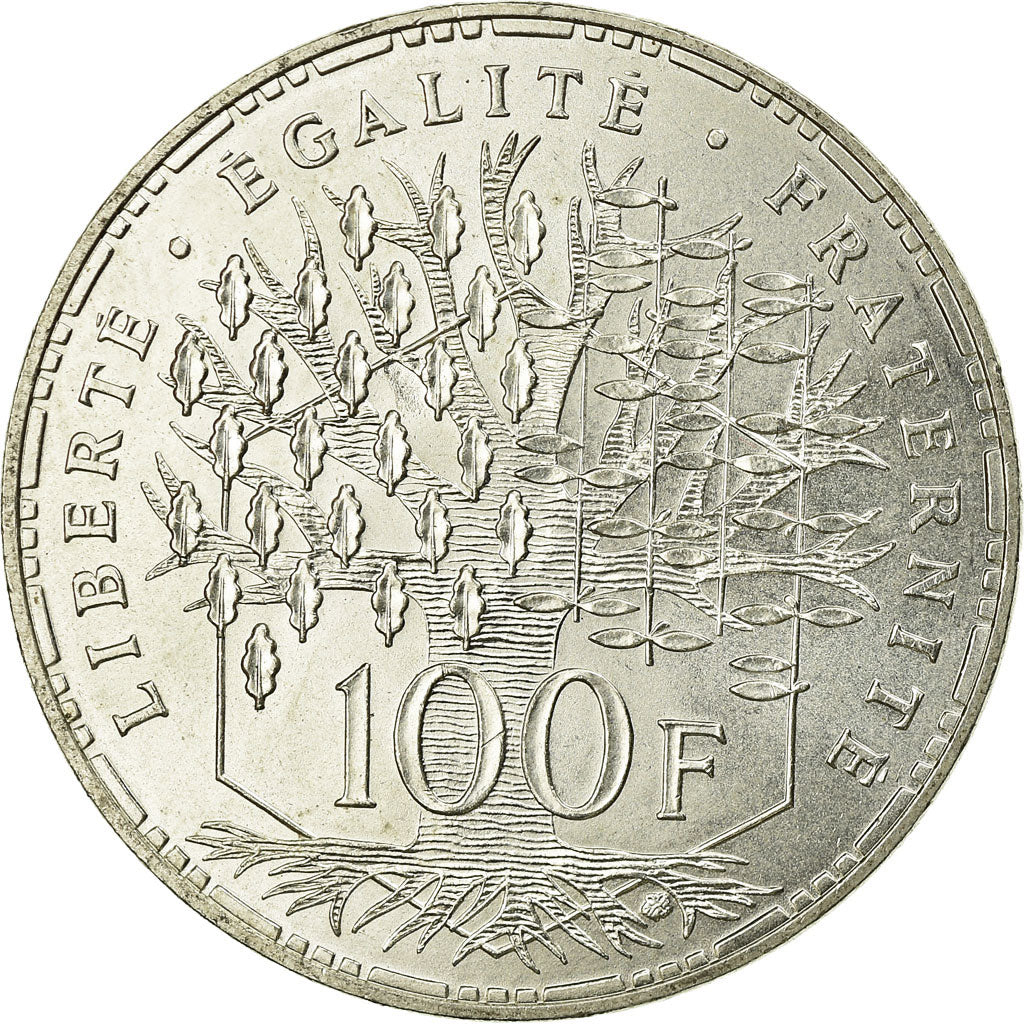 Coin, France, Panthéon, 100 Francs, 1982, Paris, AU(55-58), Silver, KM:951.1