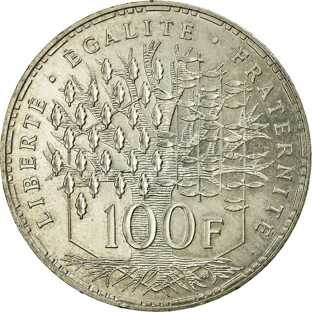 Coin, France, Panthéon, 100 Francs, 1982, Paris, MS(60-62), Silver, KM:951.1