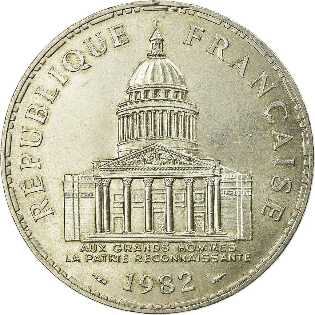 Coin, France, Panthéon, 100 Francs, 1982, Paris, EF(40-45), Silver, KM:951.1