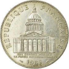 Moneta, Francia, Panthéon, 100 Francs, 1983, Paris, BB+, Argento, KM:951.1