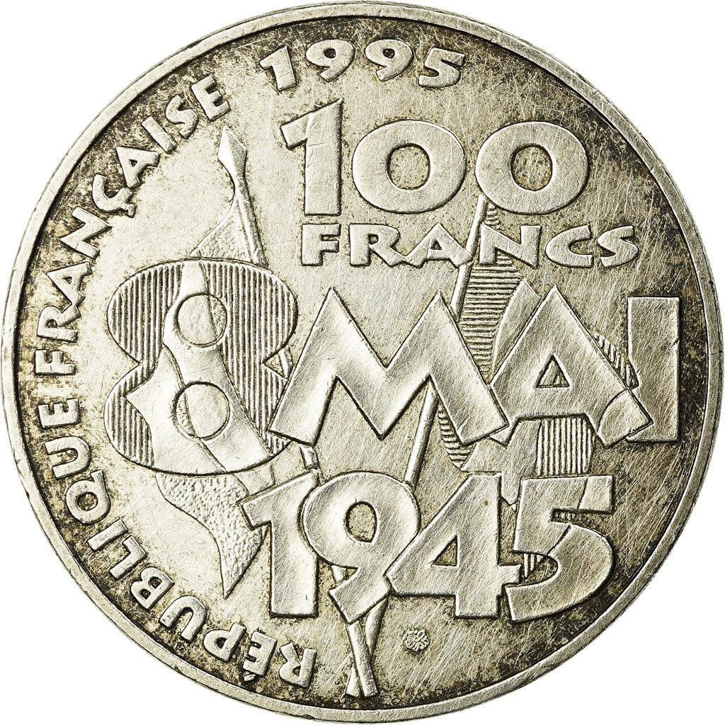 Coin, France, 8 mai 1945, 100 Francs, 1995, VF(30-35), Silver, KM:1116.1