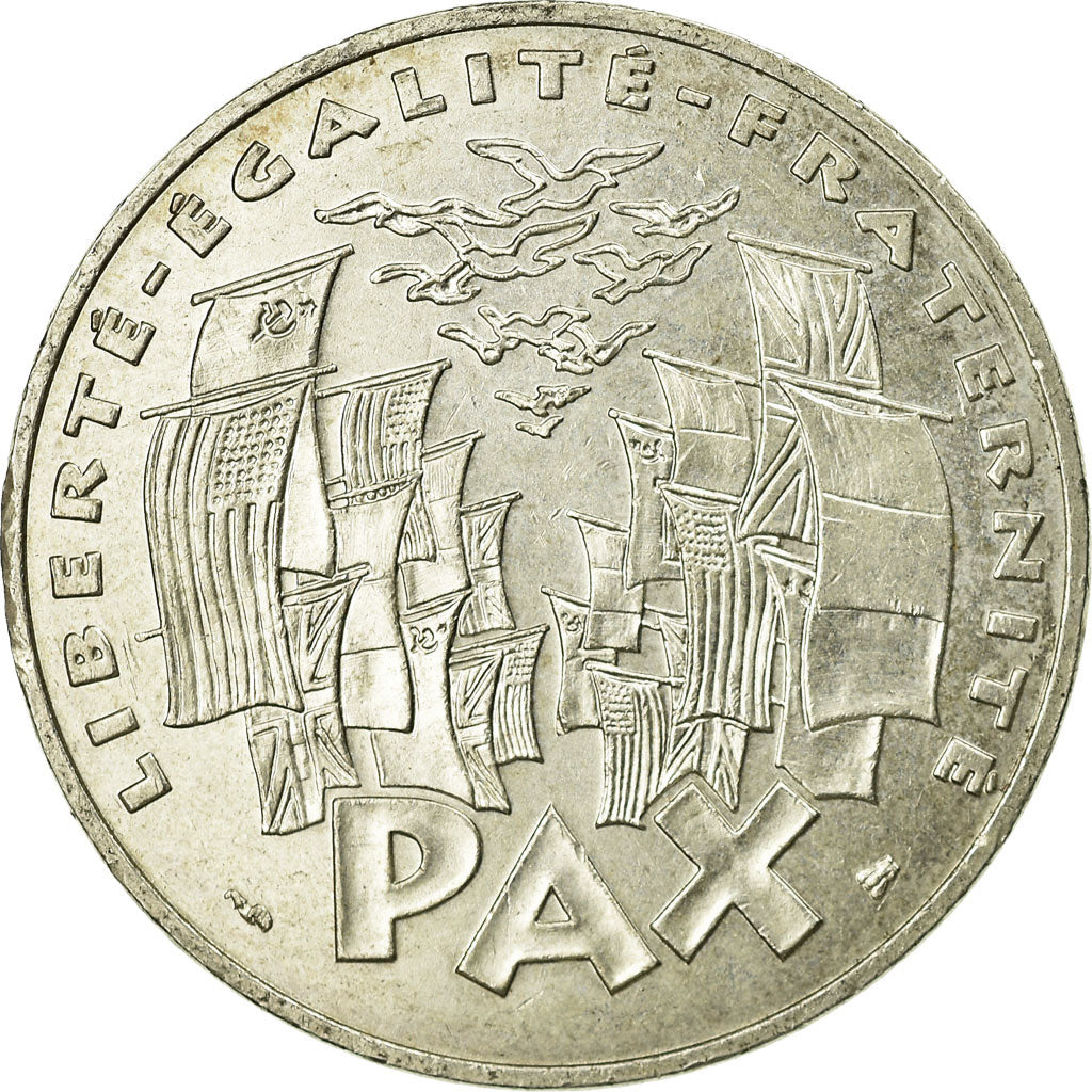 Moneda, Francia, 8 mai 1945, 100 Francs, 1995, MBC+, Plata, KM:1116.1