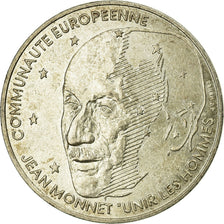 Münze, Frankreich, Jean Monnet, 100 Francs, 1992, VZ, Silber, KM:1120