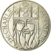 Moneta, Francia, Charlemagne, 100 Francs, 1990, SPL-, Argento, KM:982
