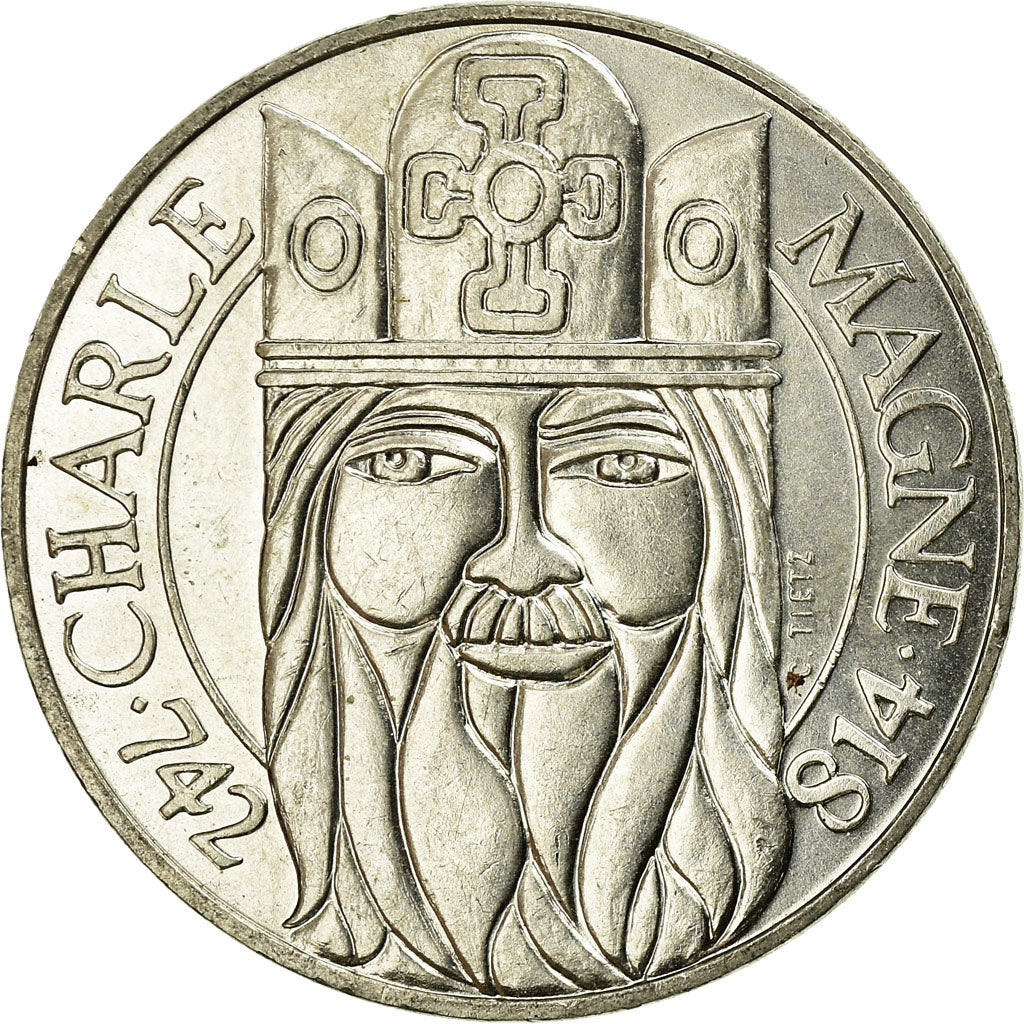 Monnaie, France, Charlemagne, 100 Francs, 1990, SUP+, Argent, Gadoury:954