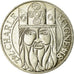 Coin, France, Charlemagne, 100 Francs, 1990, MS(60-62), Silver, KM:982