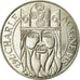 Coin, France, Charlemagne, 100 Francs, 1990, MS(60-62), Silver, KM:982