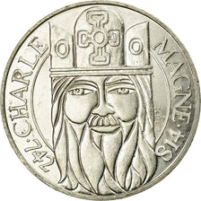 Coin, France, Charlemagne, 100 Francs, 1990, MS(60-62), Silver, KM:982