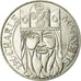 Coin, France, Charlemagne, 100 Francs, 1990, MS(60-62), Silver, KM:982