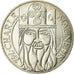 Münze, Frankreich, Charlemagne, 100 Francs, 1990, VZ, Silber, KM:982