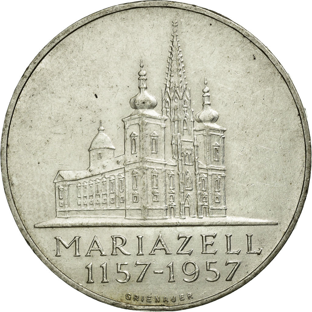 Coin, Austria, 25 Schilling, 1957, AU(55-58), Silver, KM:2883
