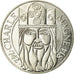 Coin, France, Charlemagne, 100 Francs, 1990, MS(60-62), Silver, KM:982