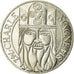 Coin, France, Charlemagne, 100 Francs, 1990, AU(55-58), Silver, KM:982