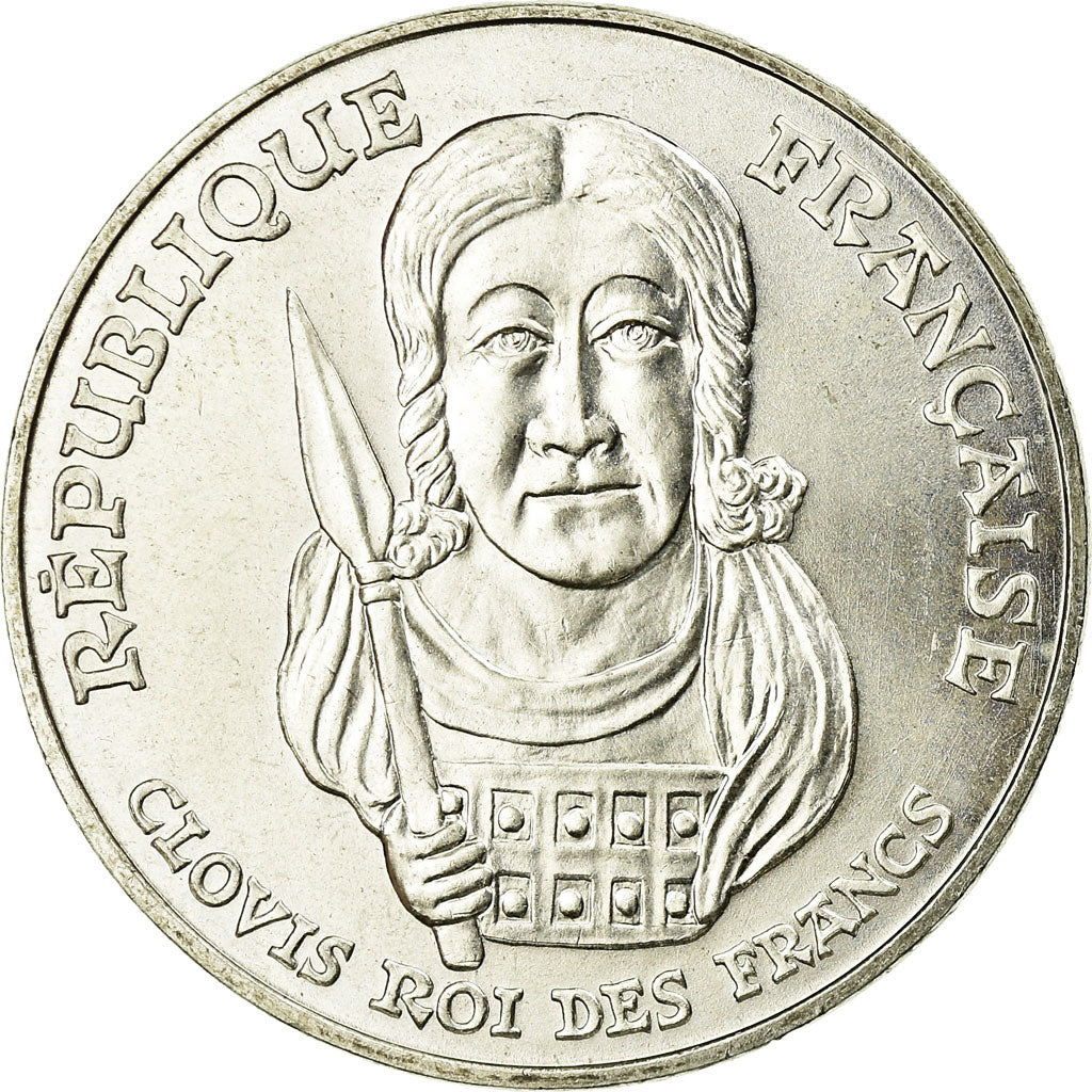 Coin, France, Clovis, 100 Francs, 1996, MS(63), Silver, KM:1180