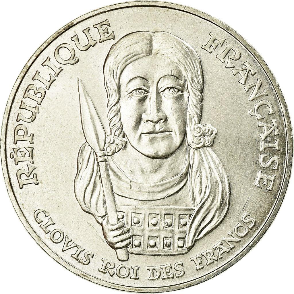 Moneta, Francia, Clovis, 100 Francs, 1996, SPL, Argento, KM:1180, Gadoury:953