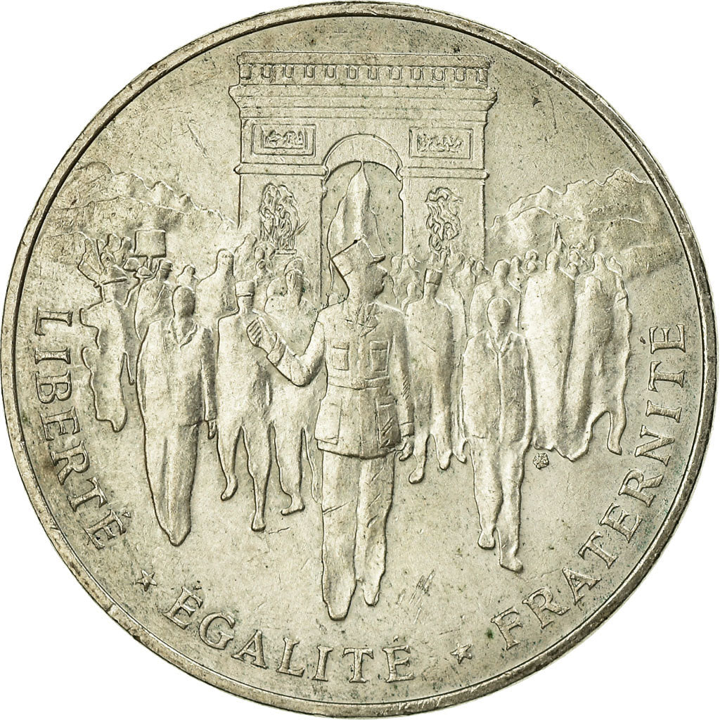 Coin, France, Libération de Paris, 100 Francs, 1994, AU(50-53), Silver