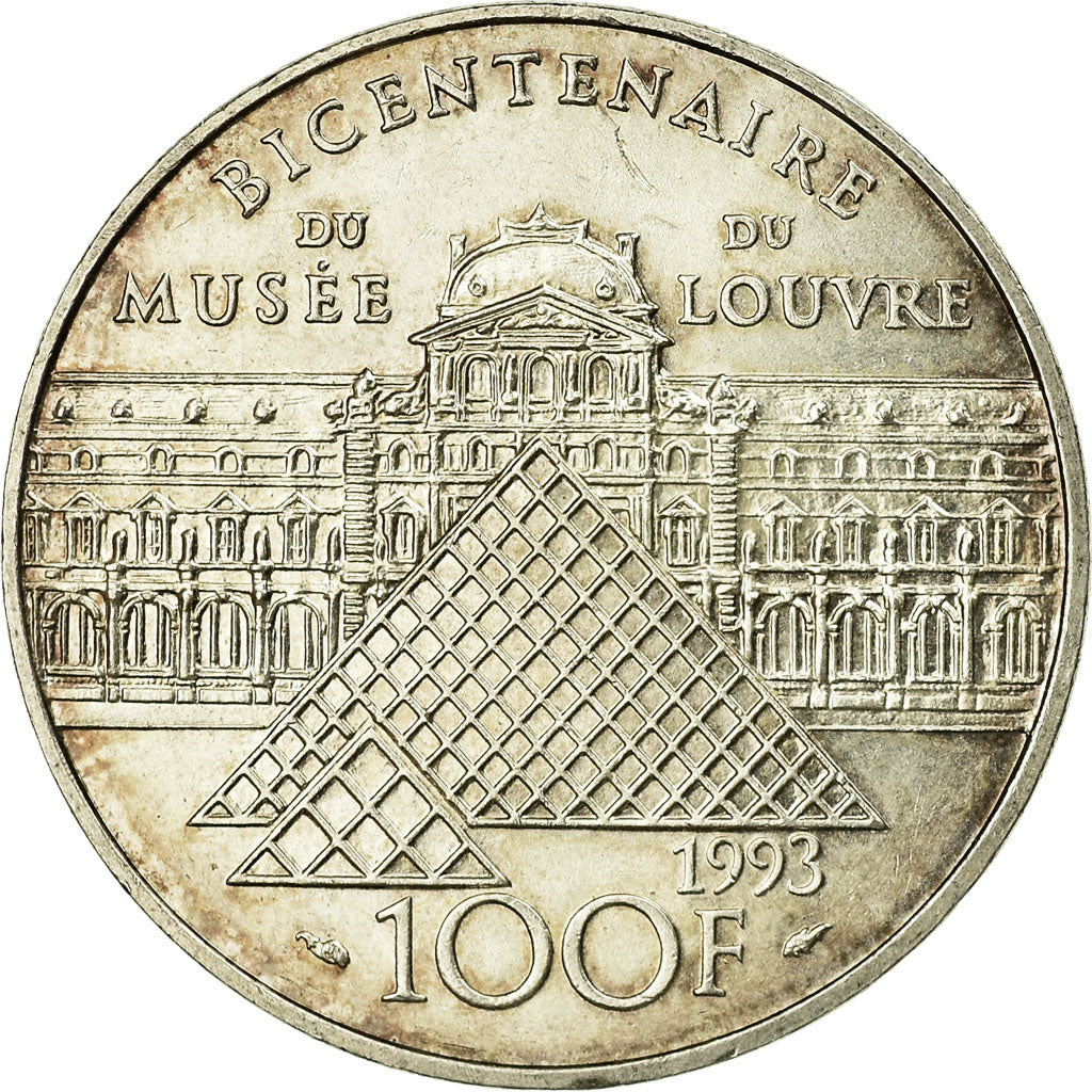 Coin, France, Liberté guidant le peuple, 100 Francs, 1993, MS(60-62), Silver