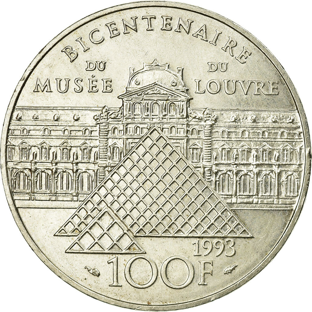 Coin, France, Liberté guidant le peuple, 100 Francs, 1993, MS(60-62), Silver
