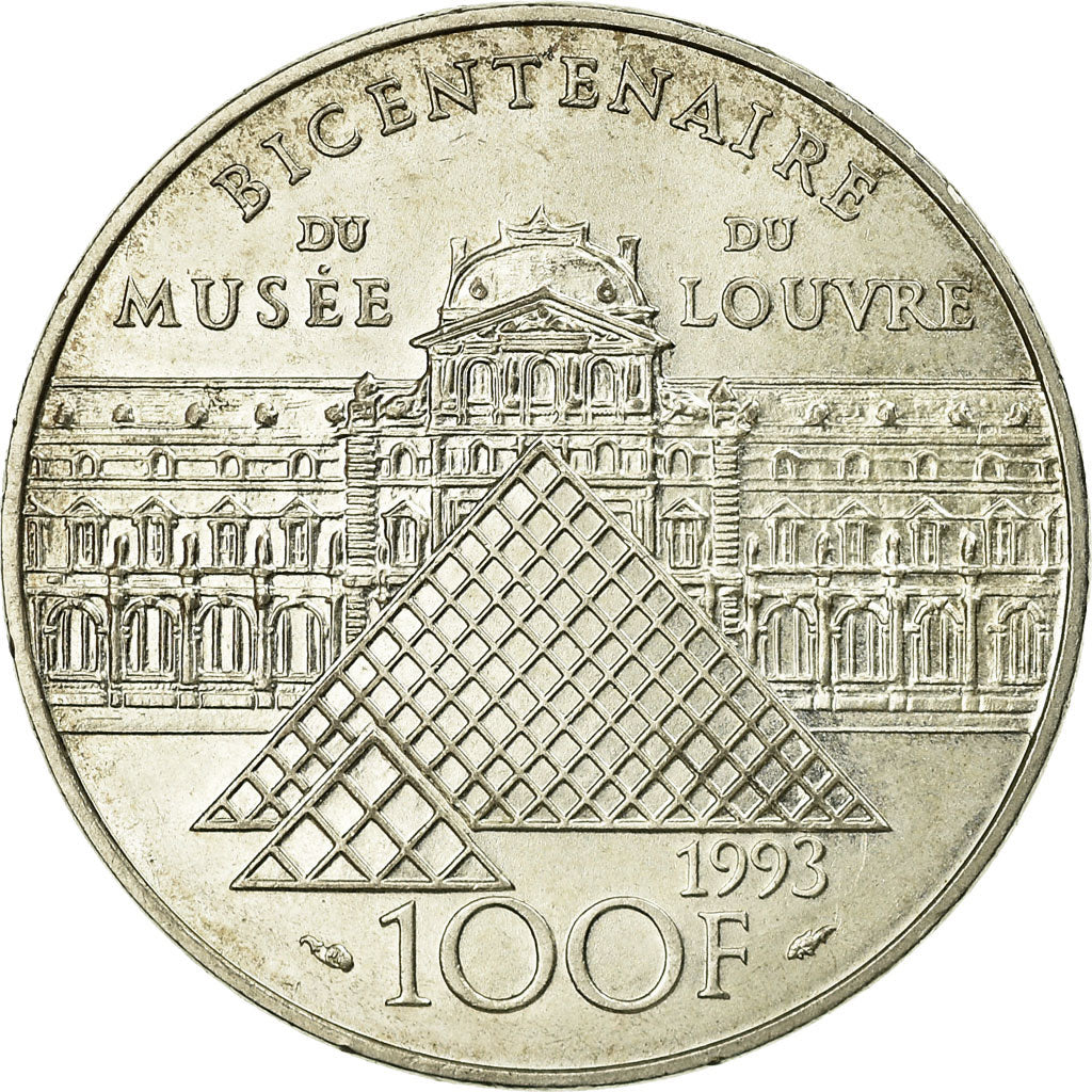 Coin, France, Liberté guidant le peuple, 100 Francs, 1993, MS(60-62), Silver