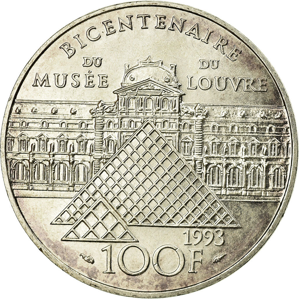 Coin, France, Liberté guidant le peuple, 100 Francs, 1993, MS(60-62), Silver