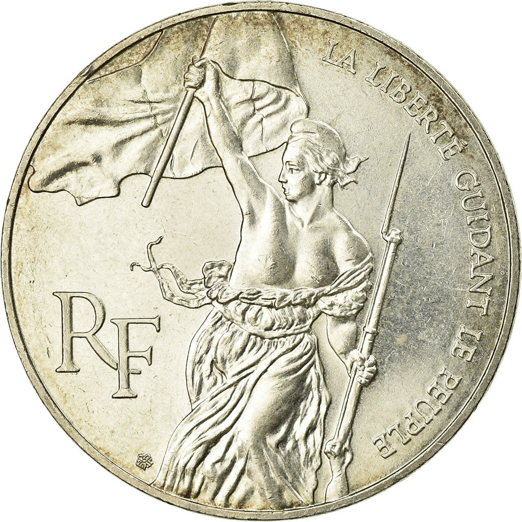 Coin, France, Liberté guidant le peuple, 100 Francs, 1993, MS(60-62), Silver