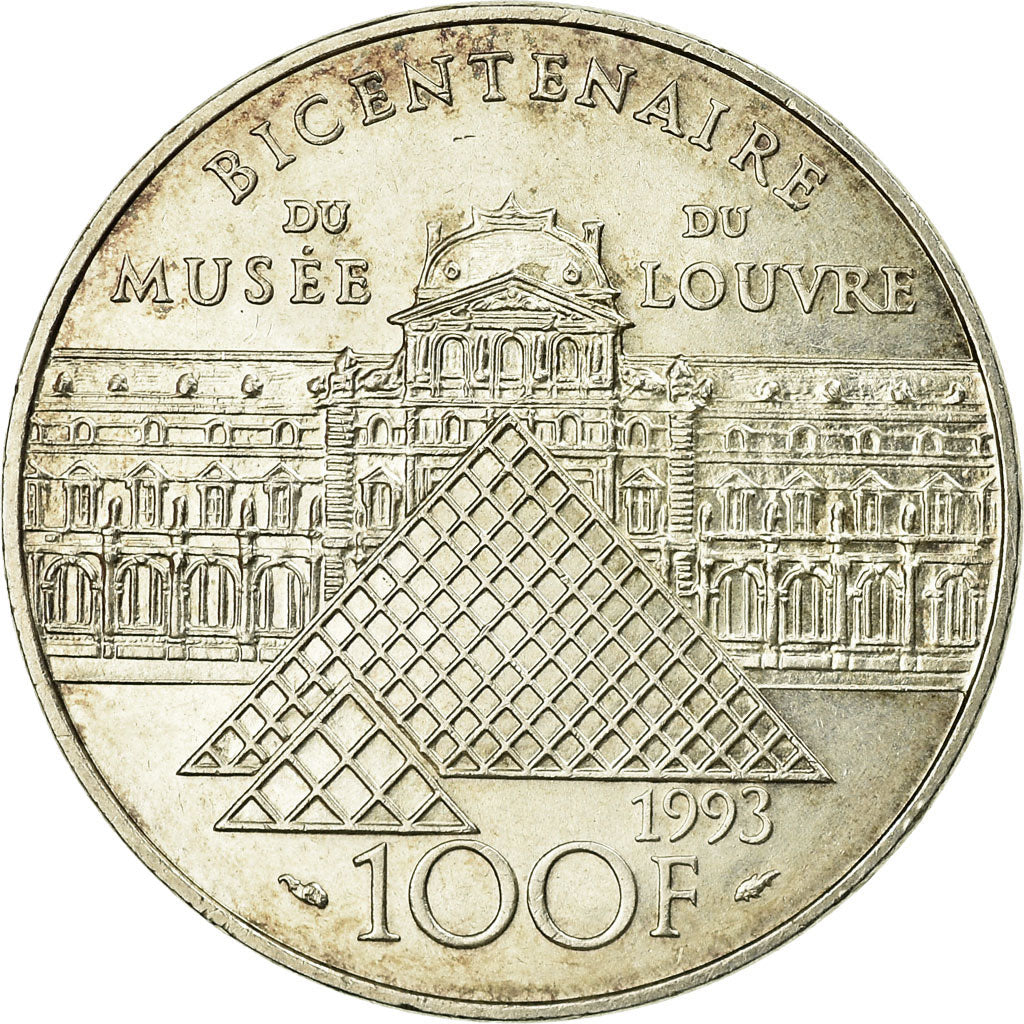 Coin, France, Liberté guidant le peuple, 100 Francs, 1993, MS(60-62), Silver