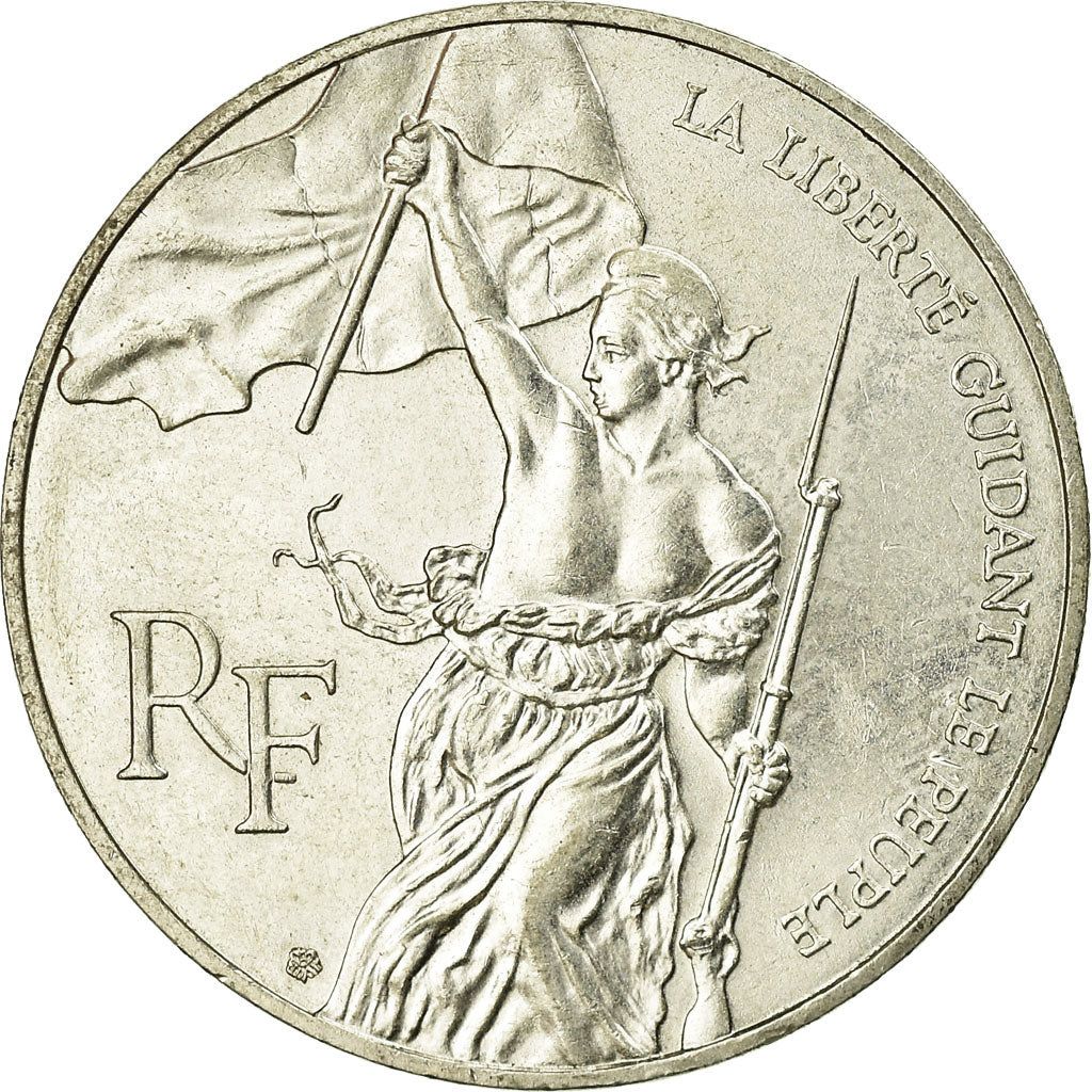 Münze, Frankreich, Liberté guidant le peuple, 100 Francs, 1993, VZ, Silber