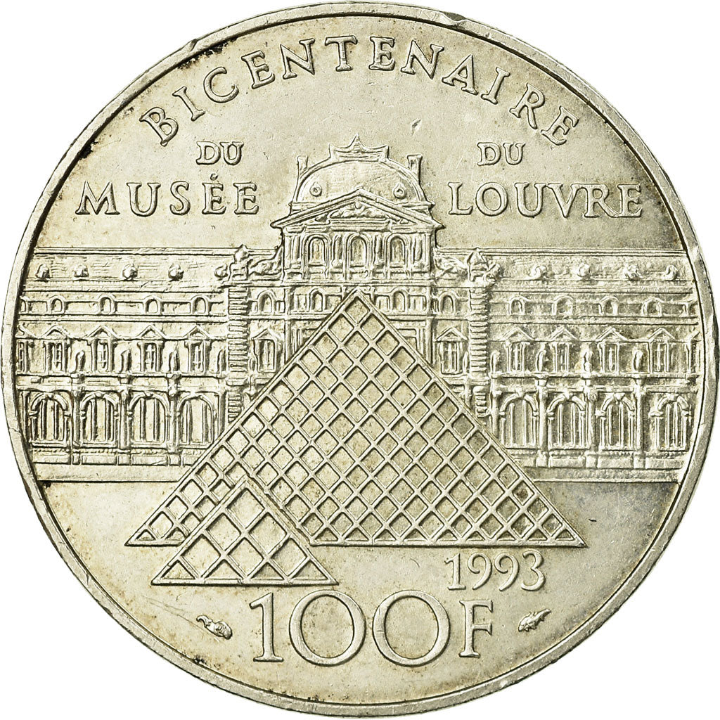Coin, France, Liberté guidant le peuple, 100 Francs, 1993, EF(40-45), Silver
