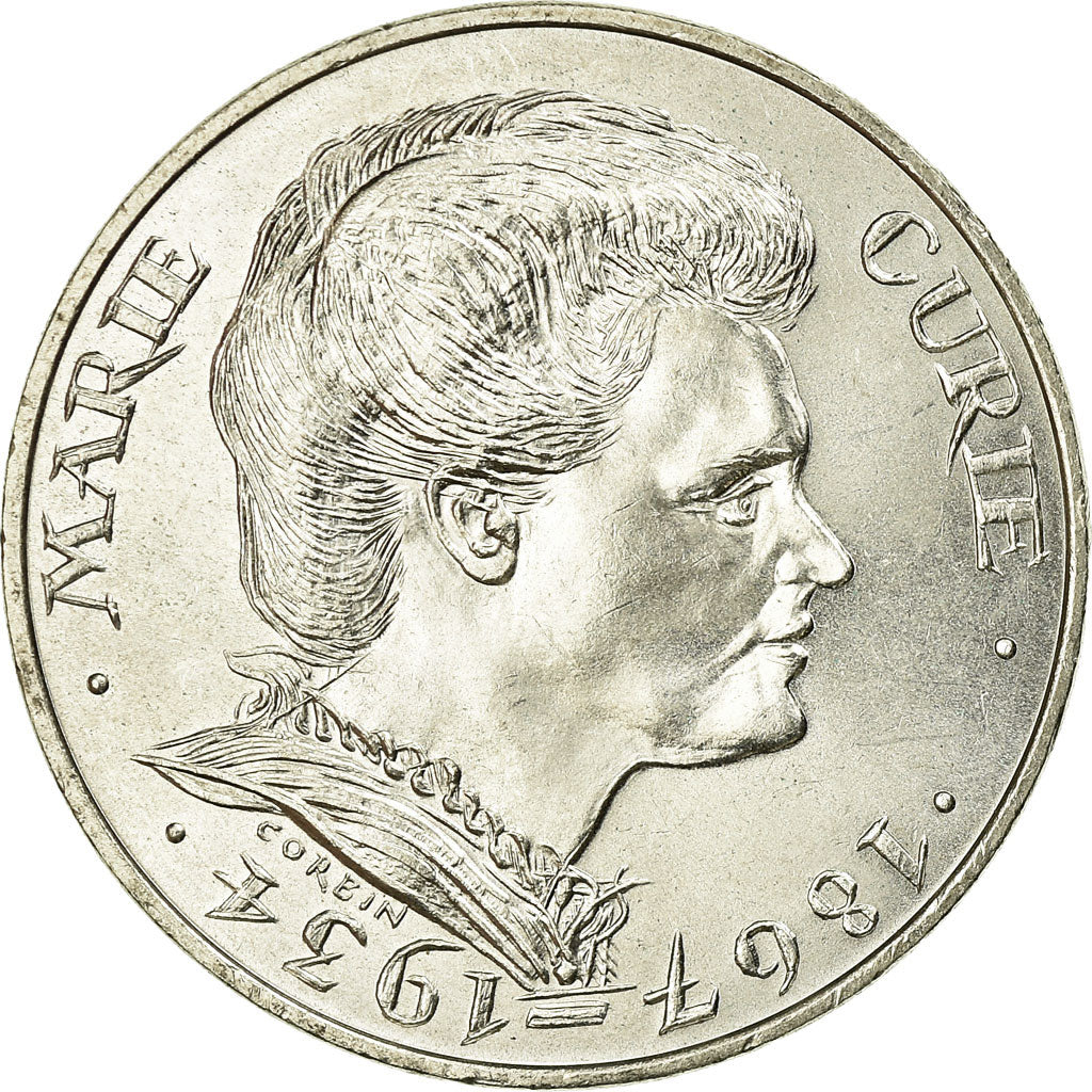 Coin, France, Marie Curie, 100 Francs, 1984, MS(63), Silver, KM:955, Gadoury:899