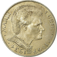 Moneta, Francja, Marie Curie, 100 Francs, 1984, AU(50-53), Srebro, KM:955
