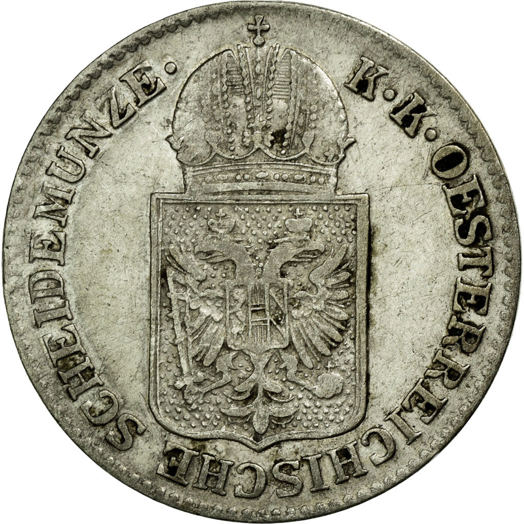 Coin, Austria, Franz Joseph I, 6 Kreuzer, 1849, AU(55-58), Silver, KM:2200
