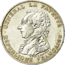 Coin, France, Lafayette, 100 Francs, 1987, EF(40-45), Silver, KM:962