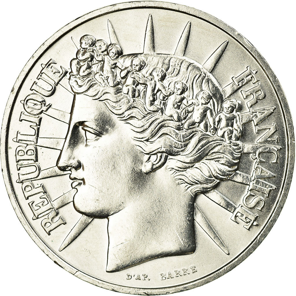 Coin, France, Fraternité, 100 Francs, 1988, MS(63), Silver, KM:966