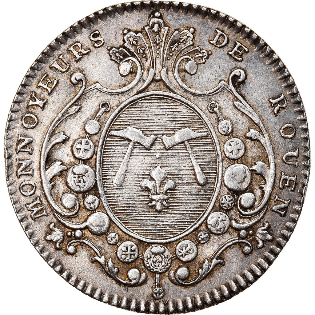 Francia, Token, Royal, Louis XV, Monnaies et Monnayeurs de Rouen, History, SPL-