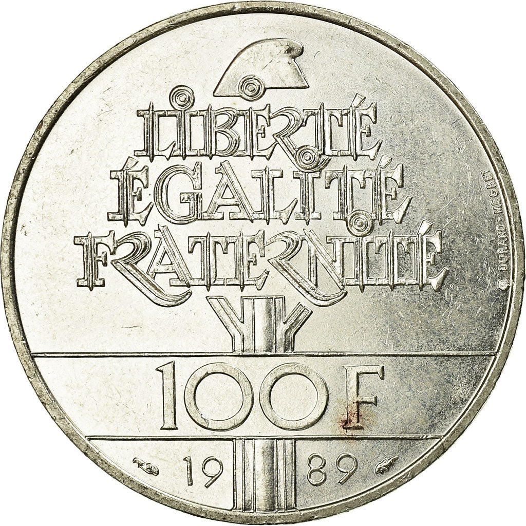 Monnaie, France, Droits de l'Homme, 100 Francs, 1989, SUP, Argent, Gadoury:904