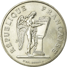 Munten, Frankrijk, Droits de l'Homme, 100 Francs, 1989, PR, Zilver, KM:970