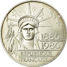 Coin, France, Statue de la Liberté, 100 Francs, 1986, MS(60-62), Silver