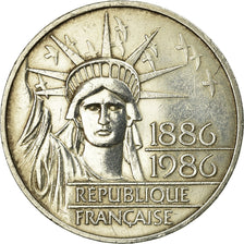 Münze, Frankreich, Statue de la Liberté, 100 Francs, 1986, VZ, Silber, KM:960