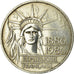Münze, Frankreich, Statue de la Liberté, 100 Francs, 1986, VZ, Silber, KM:960