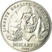Moeda, França, Descartes, 100 Francs, 1991, MS(63), Prata, KM:996