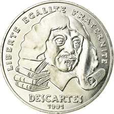 Coin, France, Descartes, 100 Francs, 1991, MS(63), Silver, KM:996