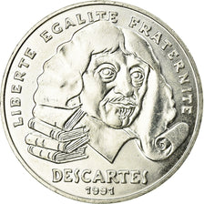 Monnaie, France, Descartes, 100 Francs, 1991, SUP+, Argent, KM:996