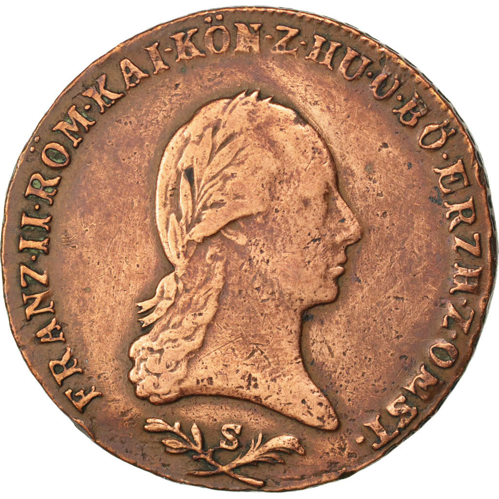 AUSTRIA, 6 Kreuzer, 1800, Schmollnitz, KM #2128, EF(40-45), Copper, 12.32