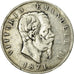 Münze, Italien, Vittorio Emanuele II, 5 Lire, 1871, Milan, S+, Silber, KM:8.3